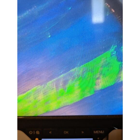 Vintage Mexico Artisan 925 Sterling Blue Opal Doublet Hinged Cuff Bracelet - Picture 12 of 15